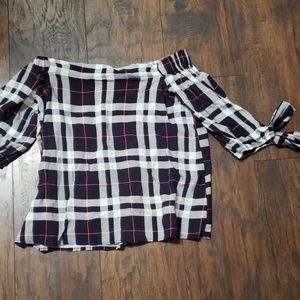 Plaid crop top